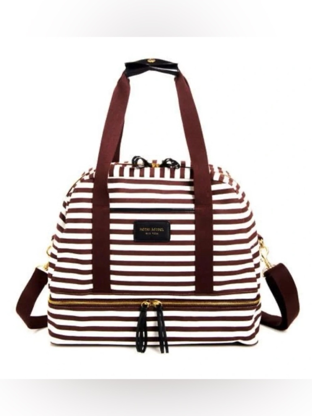 Heni Bendel brown and white Weekender duffle bag - Picture 2 of 9